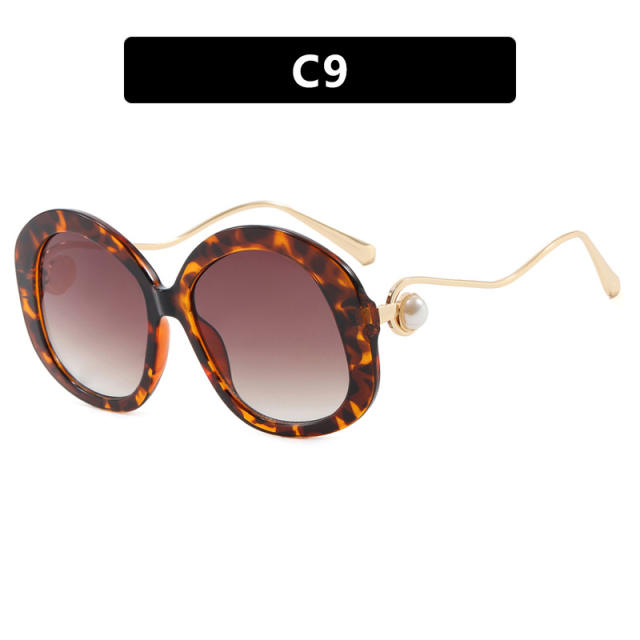Round Large Frame Metal Glasses Sunglasses reading glasses