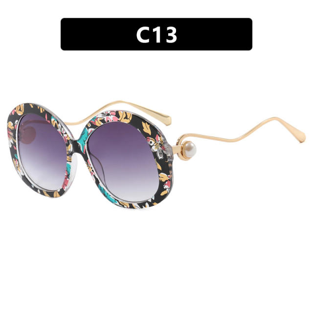 Round Large Frame Metal Glasses Sunglasses reading glasses