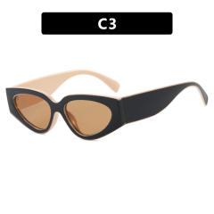 Stroke Color Matching Sunglasses Simple 2025 New trendy sunglasses