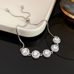 Delicate cubic zircon easy match diamond bracelet
