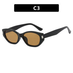 Cocoa Mirror Narrow Frame Sunglasses