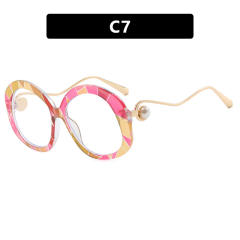 Round Large Frame Metal Glasses Sunglasses reading glasses