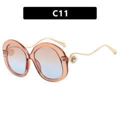 Round Large Frame Metal Glasses Sunglasses reading glasses