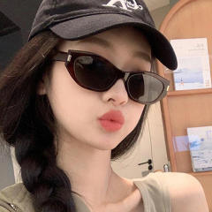 Cocoa Mirror Narrow Frame Sunglasses