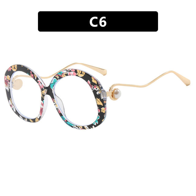 Round Large Frame Metal Glasses Sunglasses reading glasses
