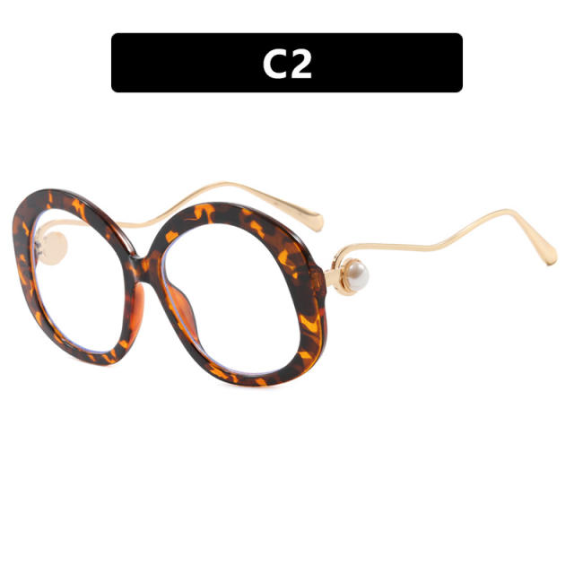 Round Large Frame Metal Glasses Sunglasses reading glasses