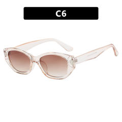 Cocoa Mirror Narrow Frame Sunglasses