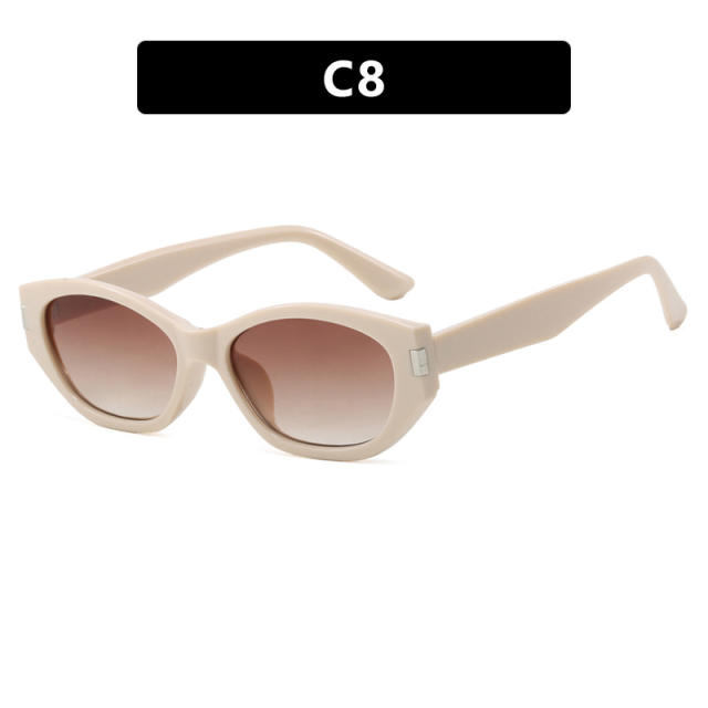 Cocoa Mirror Narrow Frame Sunglasses