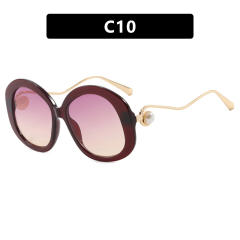Round Large Frame Metal Glasses Sunglasses reading glasses