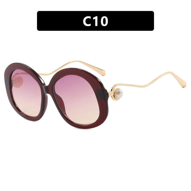 Round Large Frame Metal Glasses Sunglasses reading glasses