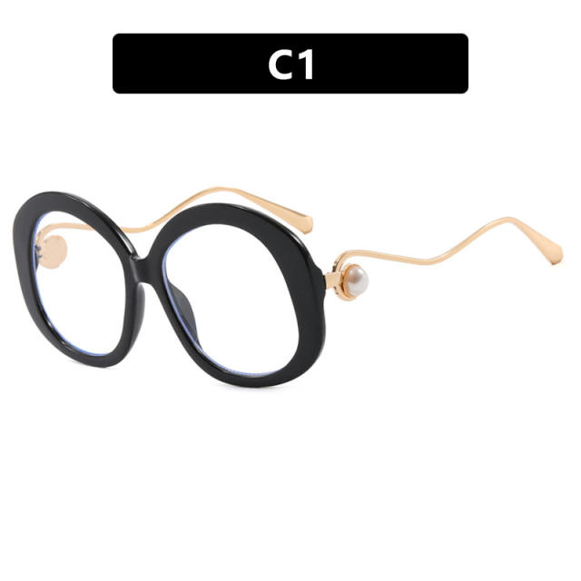 Round Large Frame Metal Glasses Sunglasses reading glasses