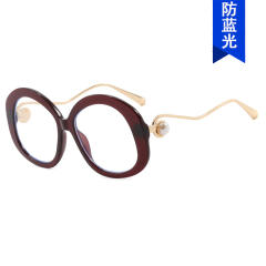 Round Large Frame Metal Glasses Sunglasses reading glasses