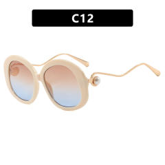 Round Large Frame Metal Glasses Sunglasses reading glasses