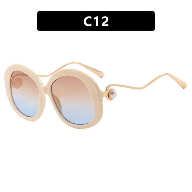 Round Large Frame Metal Glasses Sunglasses reading glasses