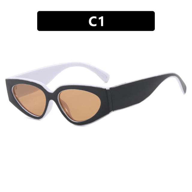 Stroke Color Matching Sunglasses Simple 2025 New trendy sunglasses