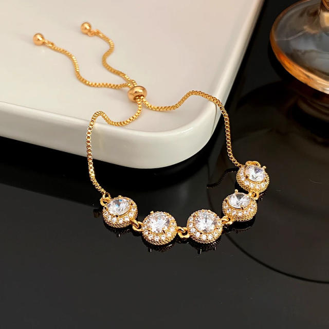 Delicate cubic zircon easy match diamond bracelet