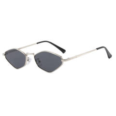 Diamond polygon small frame sunglasses 2025 new metal sunglasses