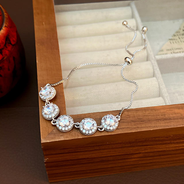 Delicate cubic zircon easy match diamond bracelet