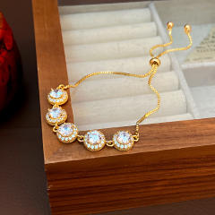 Delicate cubic zircon easy match diamond bracelet
