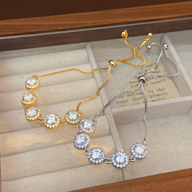 Delicate cubic zircon easy match diamond bracelet