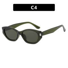 Cocoa Mirror Narrow Frame Sunglasses