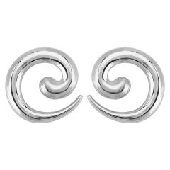 Exaggerated design sprial shape earrings chunky earrings