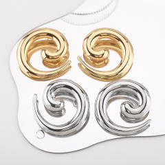 Exaggerated design sprial shape earrings chunky earrings