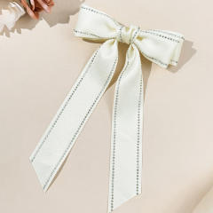 Korean Style Double-layer Bow Ribbon Hairpin duckbill hair clips