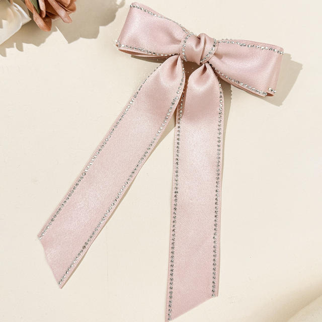 Korean Style Double-layer Bow Ribbon Hairpin duckbill hair clips