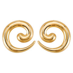 Exaggerated design sprial shape earrings chunky earrings