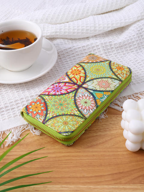 New ethnic style bohemian trendy long wallet card holder multi-functional wallet