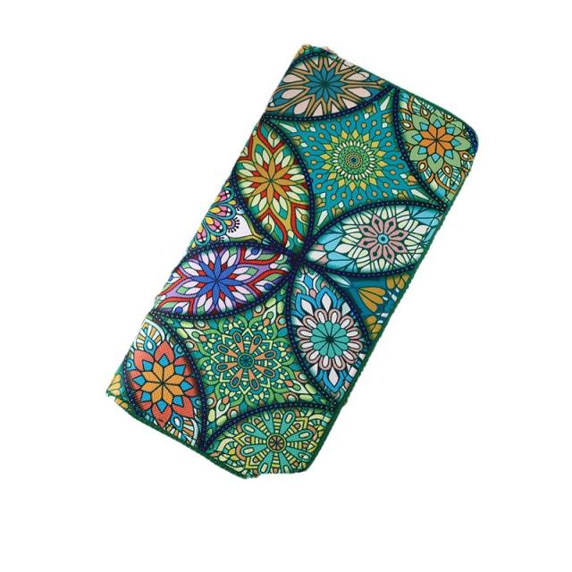 New ethnic style bohemian trendy long wallet card holder multi-functional wallet