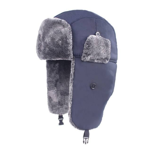 Lei Feng Hat Ear Protection Hat New Winter Hat fleece-lined Thickened Windproof Cold-proof Waterproof Warm Snow Hat