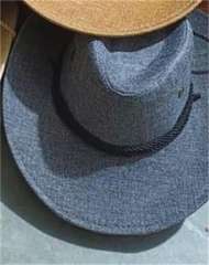 Spring Summer Large Brim Men's Hat Sun Protection Western Cowboy Hat Beach Adult Accessories