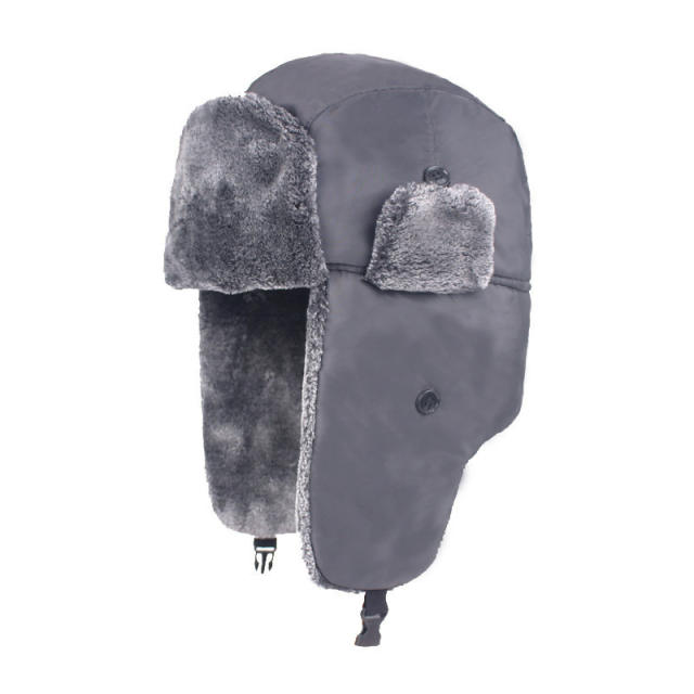 Lei Feng Hat Ear Protection Hat New Winter Hat fleece-lined Thickened Windproof Cold-proof Waterproof Warm Snow Hat