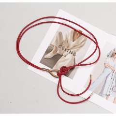 Women's dress Decoration Black Leather High-end Accessories Belt