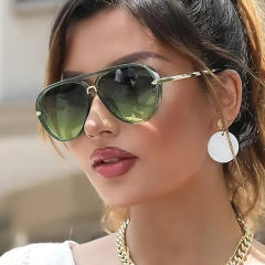 Fashion All-Match Trendy Internet Celebrant Same Style Large Frame Sunglasses
