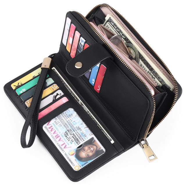 Explosion wallet PU leather clutch multi-functional large capacity wallet ladies wallet