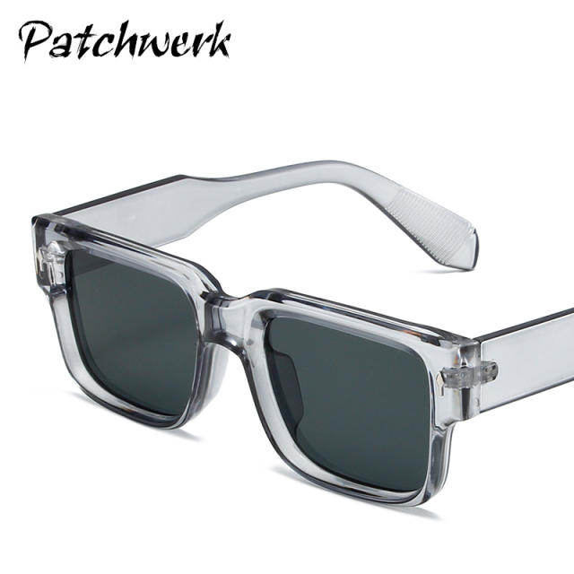 Texted Metal Hinge Full Frame Sunglasses Casual Anti-UV Sunglasses Unisex All-Match Glasses