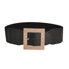 Big buckle black color women elastic belet corset belt