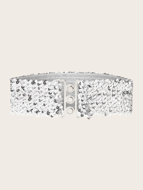 Women's Belt Elastic Wide Waist Belt Dress Accessory Fashionable sequins corset belt