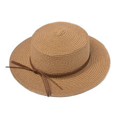 Summer British French Simple Sunscreen Paper Straw Hat