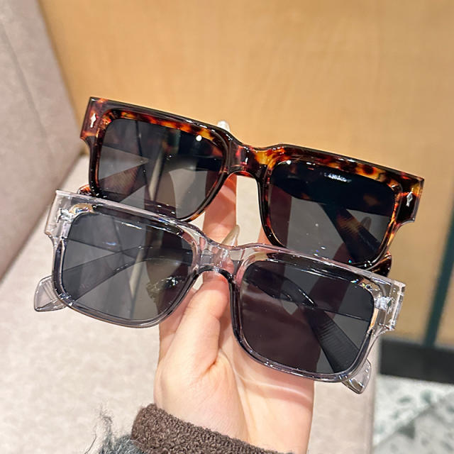 Texted Metal Hinge Full Frame Sunglasses Casual Anti-UV Sunglasses Unisex All-Match Glasses