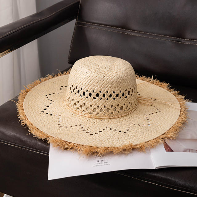 Summer Lafite Straw Hat Women's All-match Big-brimmed Straw Hat