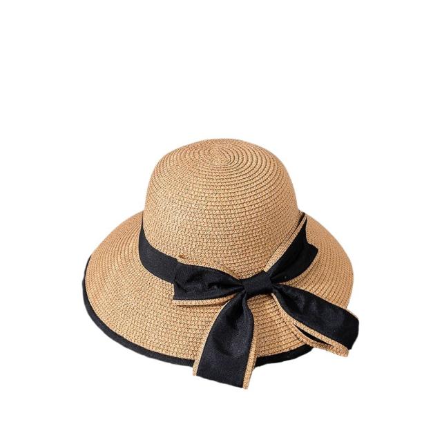 New Straw Hat Summer Beach Sunscreen Edge Hat Seaside sunhat