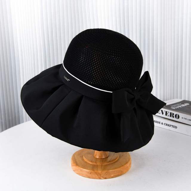 Spring summer new women's sunscreen hat knitted sunscreen breathable sun hat