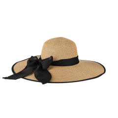 Summer Big Brim Sun Hat Outdoor Bow Straw Hat UV Protection Beach Hat
