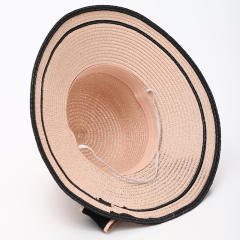 Women's Woven Straw Hat Summer All-match Seaside Bow Anti-sunscreen Hat