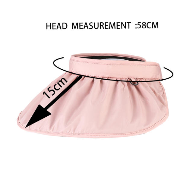 New Large-brim Sunshade Hat Women's Foldable Breathable Sunscreen Hat