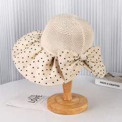 Spring summer fashion wave dot big edge sunshade female fisherman hat